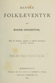 Cover of: Danske folkeaeventyr by Svend Hersleb Grundtvig