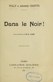 Cover of: Dans le noir