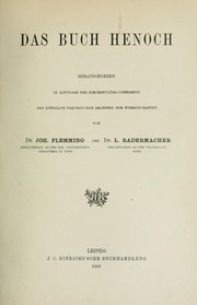 Cover of: Das buch Henoch by Johannes Paul Gotthilf Flemming