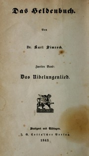 Cover of: Das Nibelungenlied by Karl Simrock