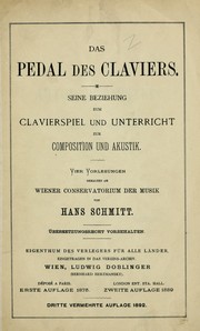 Das Pedal des Claviers by Schmitt, Hans