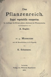 Cover of: Das Pflanzenreich by Adolf Engler