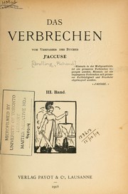Cover of: Das Verbrechen, vom Verfasser des Buches J'accuse