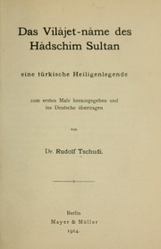 Cover of: Das Vilâjet-nâme des Hâdschim Sultan: eine türkische Heiligenlegende