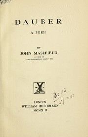 Cover of: Dauber by John Masefield