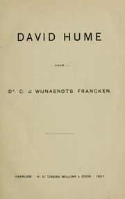 Cover of: David Hume