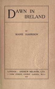 Cover of: Dawn in Ireland by Marie Harrison, Marie Harrison