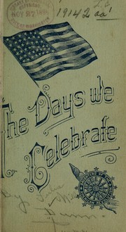 Cover of: The days we celebrate