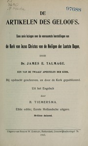 Cover of: De artikelen des geloofs ... by James Edward Talmage