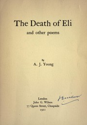 Cover of: The death of Eli and other poems