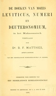 Cover of: De Boeken der Koningen: in het Makassaarsch