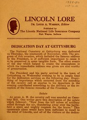 Cover of: Dedication day at Gettysburg