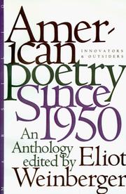 Cover of: American Poetry Since 1950: Innovators and Outsiders