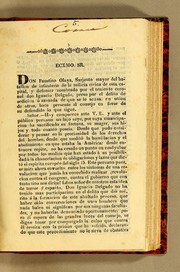 Cover of: Defensa del ex-coronel D. Ignacio Delgado, hoy reconocido por teniente coronel, y purificacion de la inocencia del Sr. D. Manuel Lorenzo Vidaurre