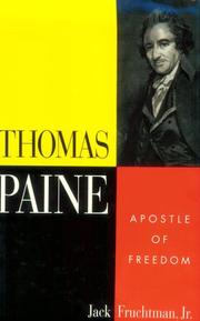 Cover of: Thomas Paine: apostle of freedom