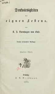 Cover of: Denkwürdigkeiten des eignen Lebens