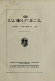 Cover of: Der Bauern-Bruegel