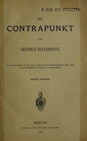 Cover of: Der Contrapunkt