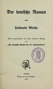 Cover of: Der deutsche Roman