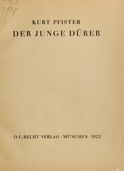 Cover of: Der junge Dürer. by Kurt Pfister