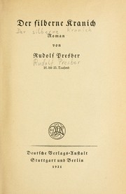 Cover of: Der silberne Kranich: Roman