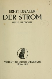 Cover of: Der Strom: neue Gedichte