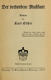 Cover of: Der verdorbene Musikant by Karl Söhle