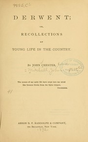 Cover of: Derwent; or, Recollections of young life in the country.