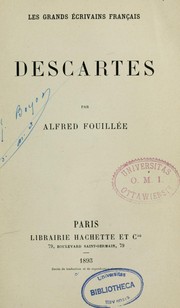 Cover of: Descartes by Alfred Fouillée