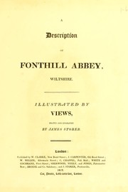 Cover of: A description of Fonthill abbey, Wiltshire by James Sargant Storer
