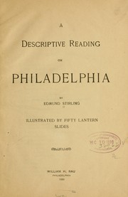 Cover of: A descriptive reading on Philadelphia ...