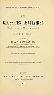 Cover of: Des glossites tertiaires by Alfred Fournier