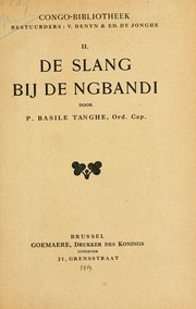 Cover of: De slang bij de Ngbandi