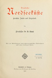 Cover of: Deutsche Nordeseeküste, Friesiche Inseln und Helgoland