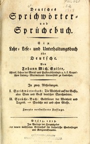Cover of: Deutsches Sprichwörter- und Sprüchebuch by Johann Michael Sailer