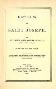 Cover of: Devotion to Saint Joseph