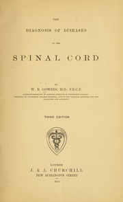 Cover of: The Diagnosis of Diseases of the Spinal Cord