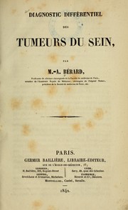 Cover of: Diagnostic différentiel des tumeurs du sein