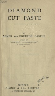 Cover of: Diamond cut paste by Agnes Castle