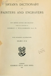 Cover of: Dictionary of painters and engravers