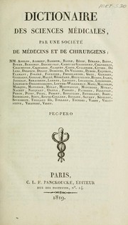 Cover of: Dictionnaire des sciences mďicales