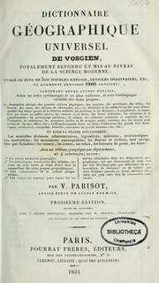 Cover of: Dictionnaire geographique universel de Vosgien, totalement refondu et mis au niveau de la science moderne by Vosgien