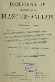 Dictionnaire international français-anglais by Henry Hamilton