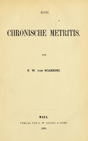 Cover of: Die chronische Metritis