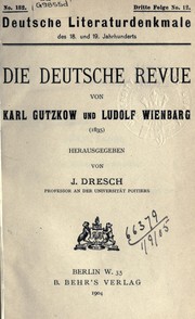 Cover of: Die deutsche Revue (1835) by Karl Gutzkow
