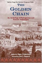 Cover of: The Golden Chain: An Anthology of Pythagorean and Platonic Philosophy (Treasures of the World's Religions)