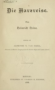 Cover of: Die Harzreise. by Heinrich Heine