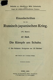 Cover of: Die Kämpfe am Schaho by Valentin Ritter von Streffleur