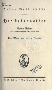 Cover of: Die Lebensalter