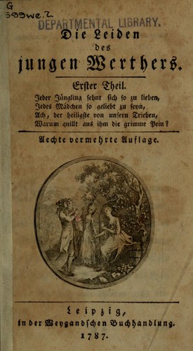 Die Leiden des jungen Werther - Band I by Johann Wolfgang von Goethe